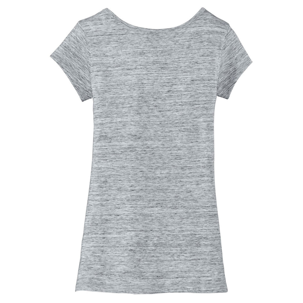 District Women's Grey Extreme Heather V-Neck Tee