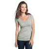 District Women's Grey Extreme Heather V-Neck Tee