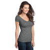 District Women's Magnet Grey Extreme Heather V-Neck Tee