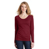 District Women's Cardinal Long Sleeve Thermal