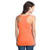 District Women's Neon Orange 60/40 Racerback Tank