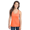 District Women's Neon Orange 60/40 Racerback Tank