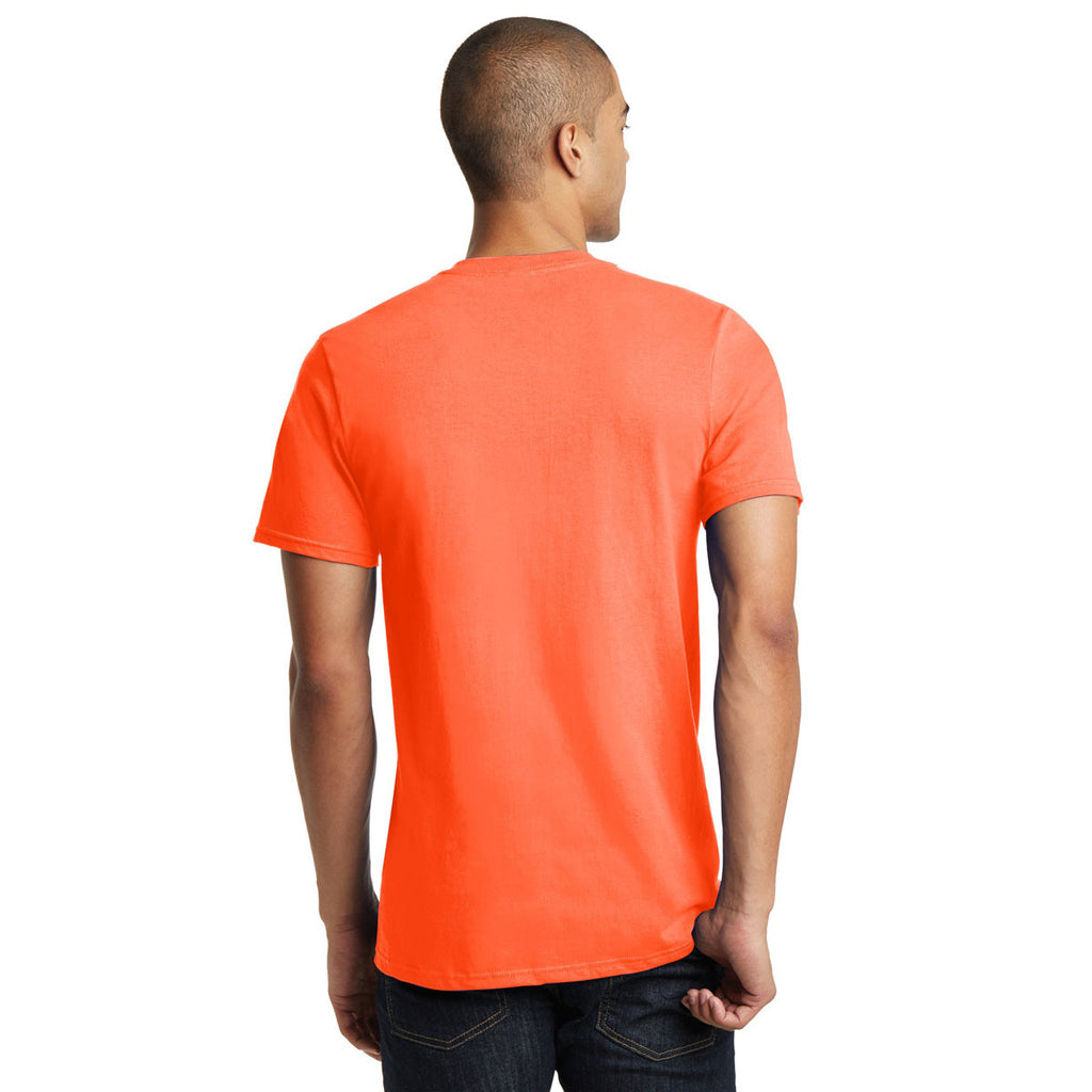 District Men's Neon Orange The Concert Tee V-Neck