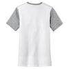 District Men's White/Light Heather Grey Very Important Tee with Contrast Sleeves and Pocket