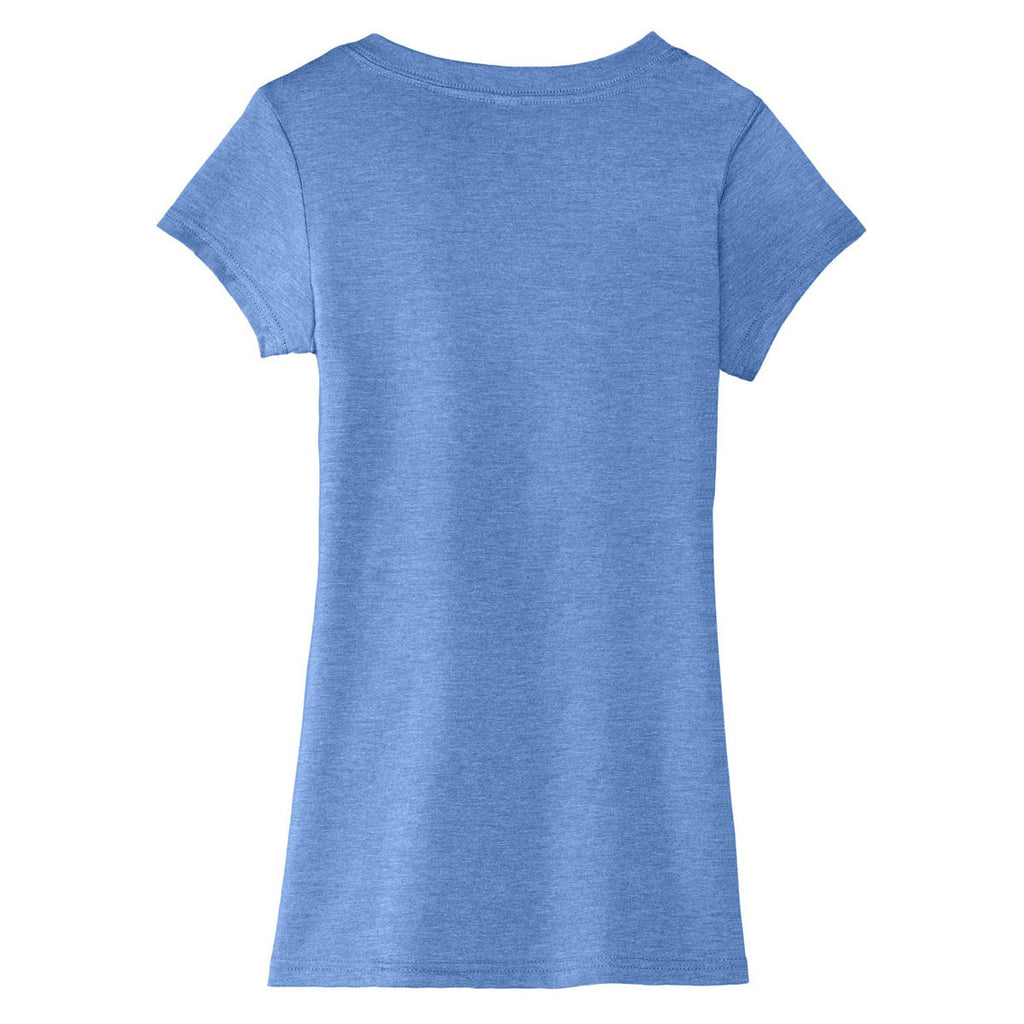 District Women's Heathered Royal Very Important Tee Deep V-Neck