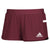 adidas Women's Collegiate Burgundy/White Team 19 Running Shorts