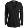 Edwards Women's Black V-Neck Fine Gauge Long Cardigan