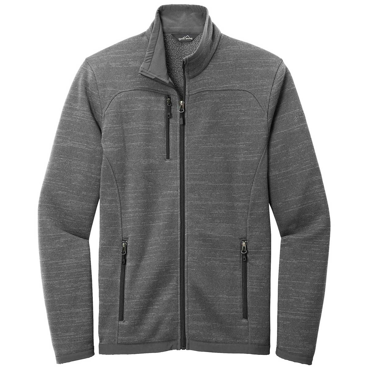  Eddie Bauer Heathered Sweater Fleece Jacket - Men's 153509-M