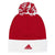 adidas Power Red Cuffed Pom Beanie