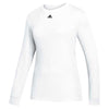 adidas Women's White Amplifier Long Sleeve Tee