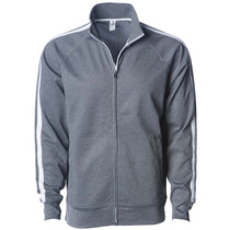 Independent Trading Co. Unisex Gunmetal Heather Poly-Tech Full-Zip Track Jacket