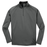 Sport-Tek Sport-Wick Fleece 1/4-Zip Pullover XS Dark Smoke Grey/ Black at   Men's Clothing store