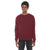 American Apparel Unisex Cranberry Flex Fleece Drop Shoulder Pullover Crewneck