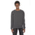 American Apparel Unisex Dark Heather Grey Flex Fleece Drop Shoulder Pullover Crewneck