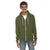 American Apparel Unisex Barrack Green Flex Fleece Zip Hoodie