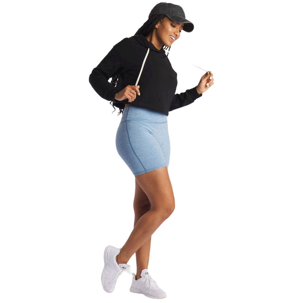 Feat Women's Black TreeCell Plush Crop Hoodie