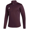 adidas Men's Team Maroon/White Under The Lights Long Sleeve Knit 1/4 Zip