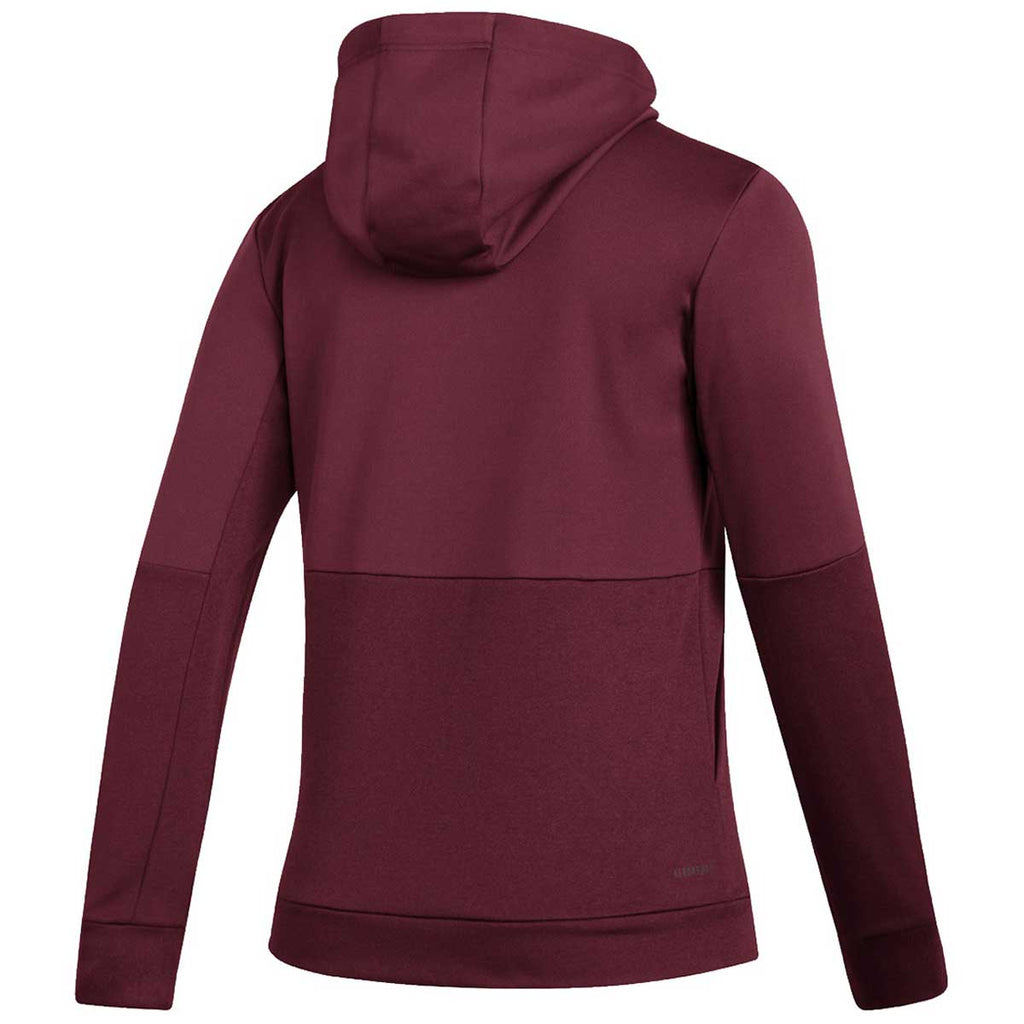 adidas Women's Team Collegiate Burgundy/White Team Issue Pullover