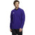 adidas Men's Team Collegiate Purple/White Under The Lights Long Sleeve Woven 1/4 Zip