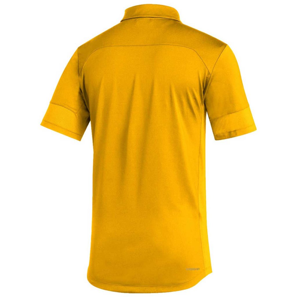 adidas Men's Team Collegiate Gold/White Under The Lights Coaches Polo