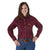 Wrangler Women's Burgundy Flame Resistant Long Sleeve Solid Workshirt