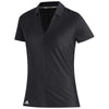 adidas Women's Black Aeroready Short Sleeve Polo