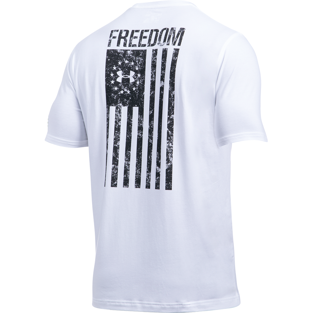 Under Armour Men's White Freedom Flag Tee