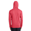 Gildan Men's Heather Sport Scarlet Red Performance Hooded T-Shirt