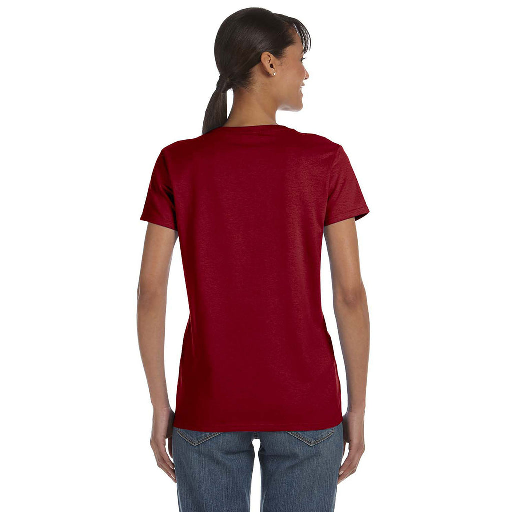 Gildan Women's Antique Cherry Red 5.3 oz. T-Shirt