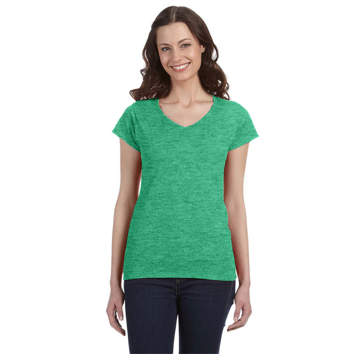 Gildan Women's Irish Green Softstyle 4.5 oz. Fitted T-Shirt