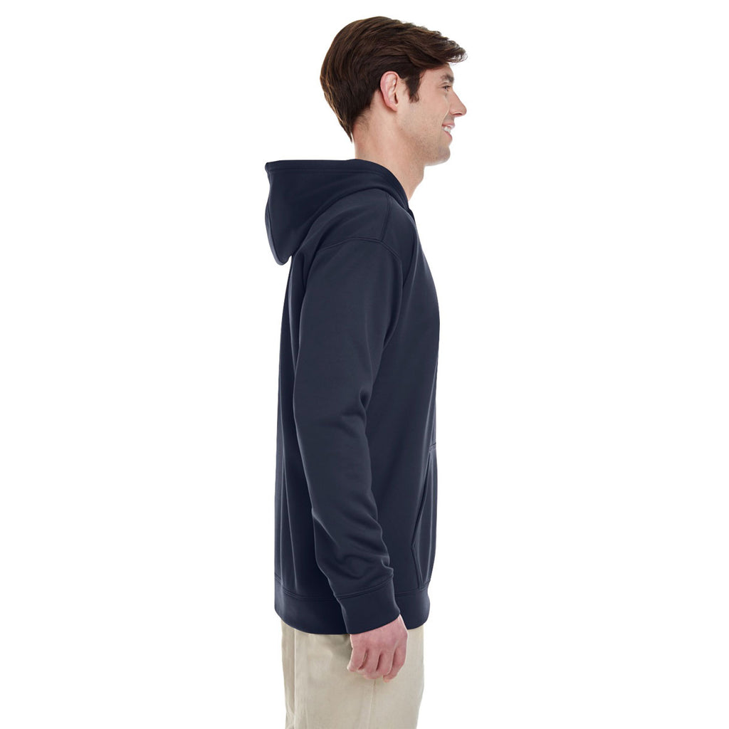 Gildan Men's Sport Dark Navy Performance 7 oz. Tech Hooded Sweatshirt