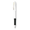 BIC White Grip Roller Gold Pen