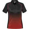 Stormtech Women's Black/True Red Matrix Polo