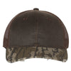 Outdoor Cap Brown/Bottomland/Brown Distressed Camp Mesh-Back Cap