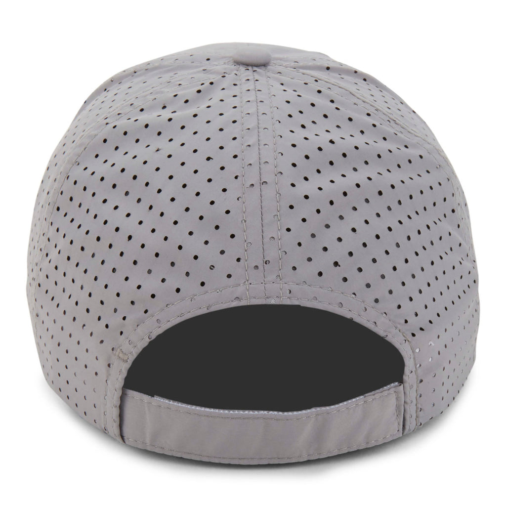 Paramount Apparel Grey Soft Structure Low Profile Perforated Performance Cap