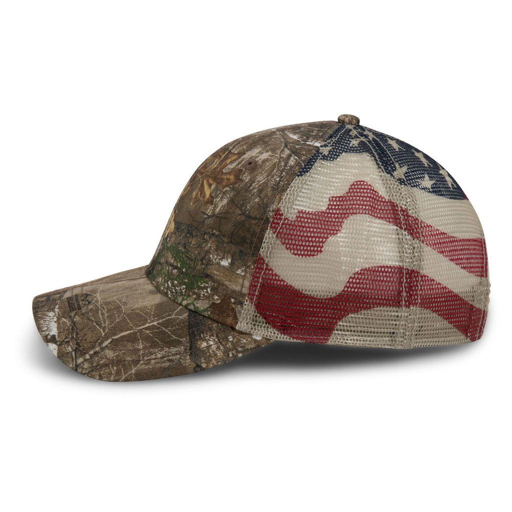 Paramount Apparel Realtree Edge/Khaki Patriotic Camo Cap