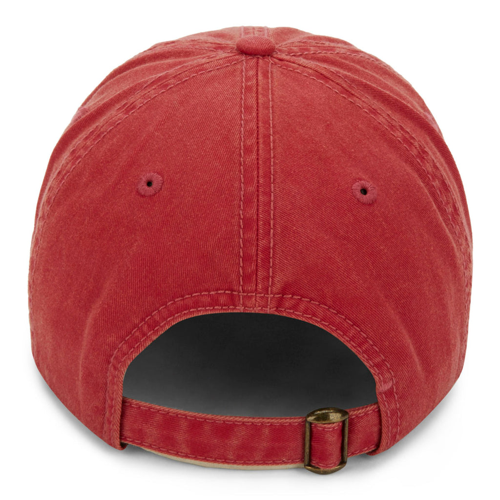 Paramount Apparel Red Pigment Washed Cap