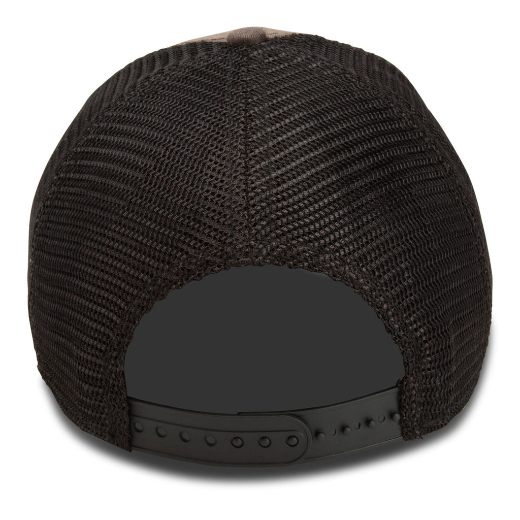 Paramount Apparel Dark Brown/Black Pigment Washed Soft Mesh Cap