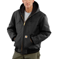 Carhartt Men's Dark Navy Thermal-Lined Duck Active Jacket