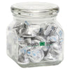 The 1919 Candy Company White Hershey kisses in Small Glass Jar