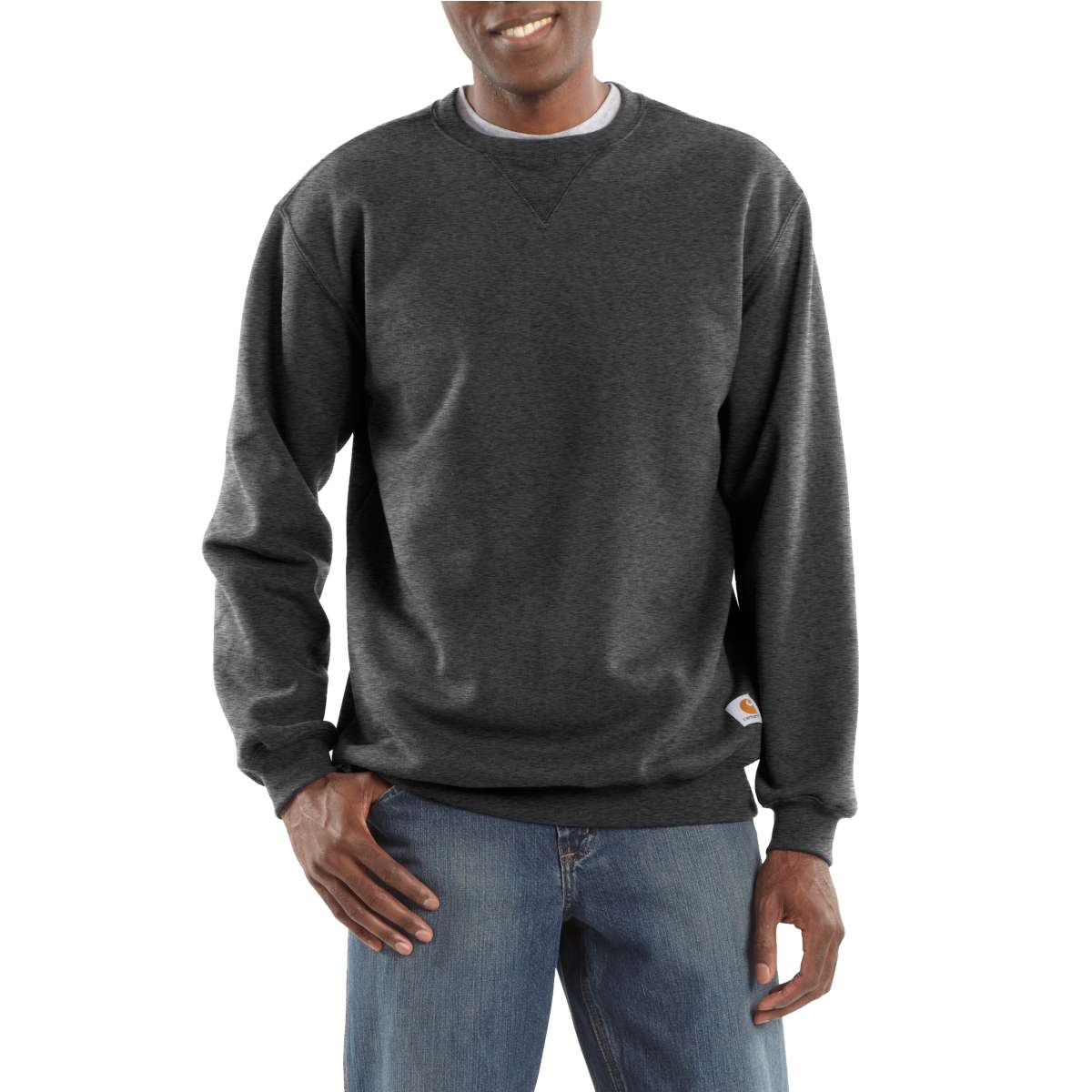 Carhartt Men s Carbon Heather Midweight Crewneck Sweatshirt