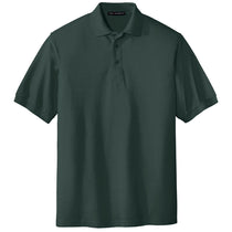 Port Authority Men's Dark Green Silk Touch Polo