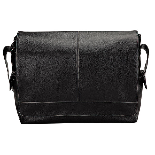 Sovrano Black Onesto Lichee Messenger Bag