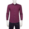 Bugatchi Men's Berry Full Button Self Collar with Cuffs