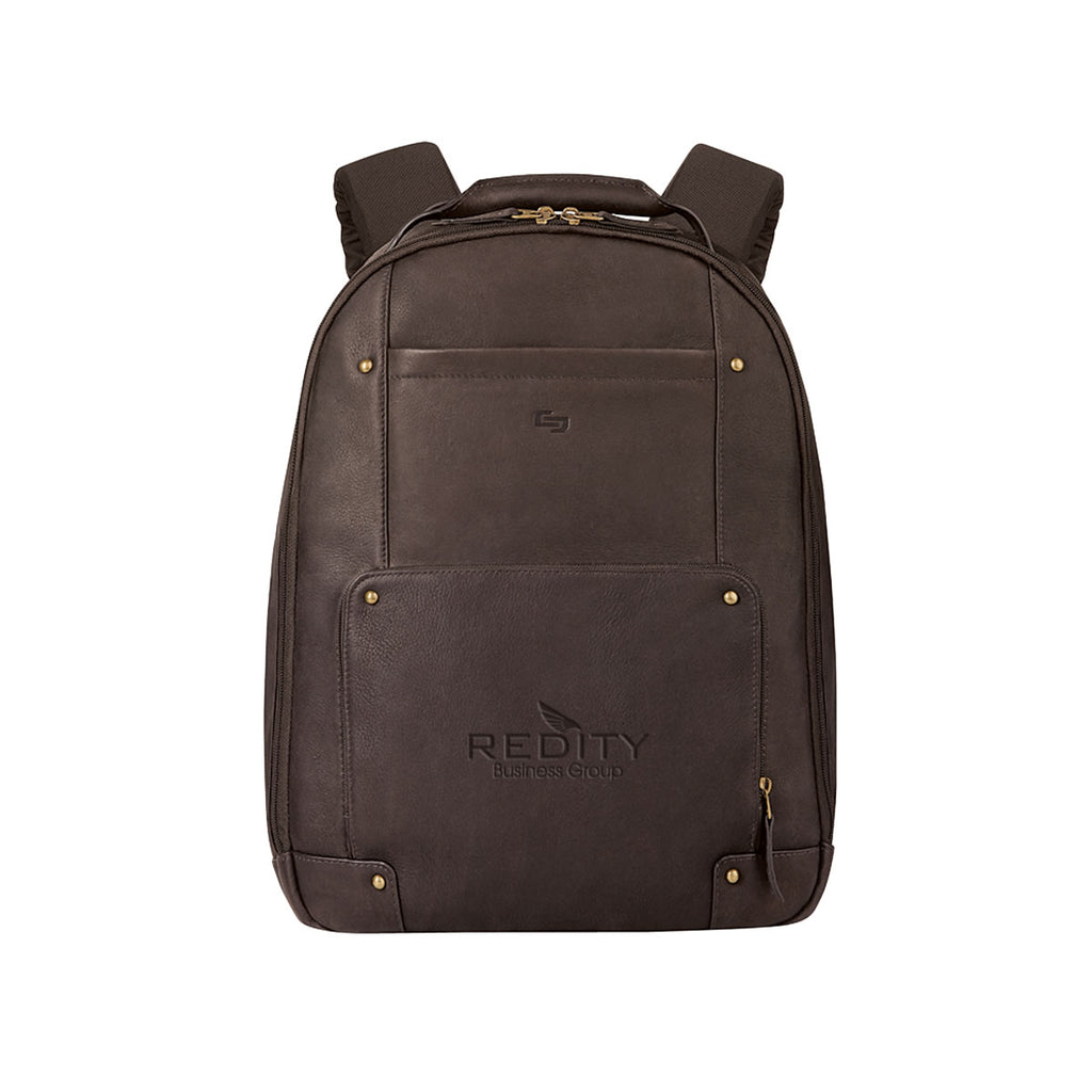 Solo Brown Reade Leather Backpack