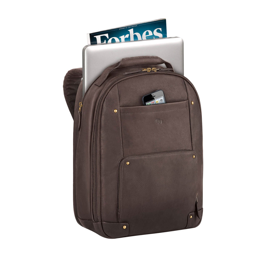 Solo Brown Reade Leather Backpack