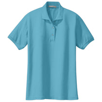 Port Authority Women's Maui Blue Silk Touch Polo