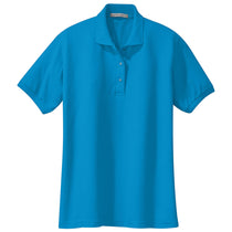 Port Authority Women's Turquoise Silk Touch Polo