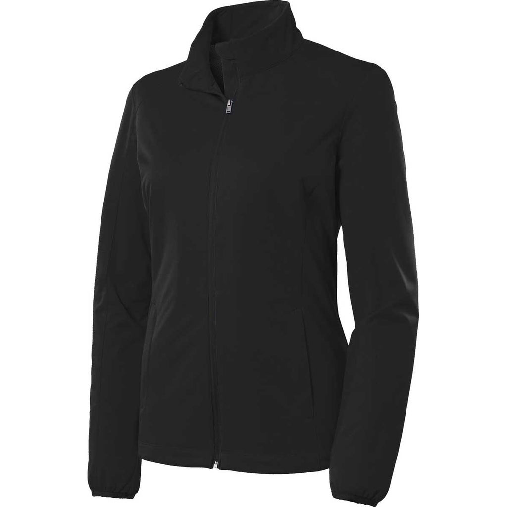 Port Authority Women's Deep Black Active Soft Shell Jacket