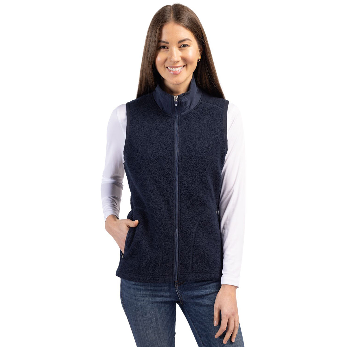 NEW WITH TAGS hot THE NORTH FACE CHUCHILLO VEST SHERPA NAVY BLUE WOMENS XXL